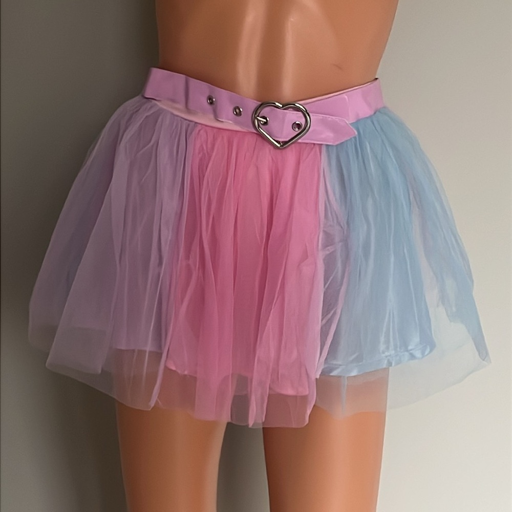 ‼️NWT‼️Dolls Kill X Sugar Thrillz Fool For You Tutu Skirt Size XS